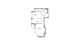 Apartment floor plan, 2 bedrooms in ROYAL STAR No. 3
